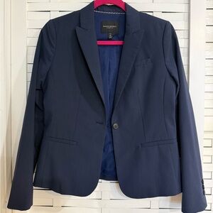 Banana Republic Navy Blue Classic Fit Blazer